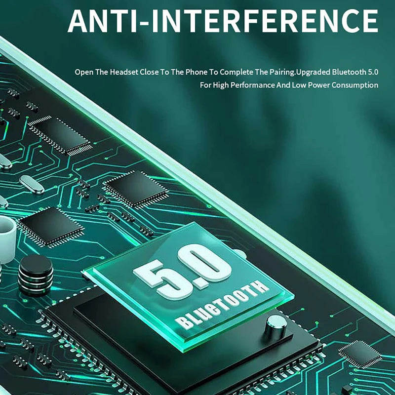 True Wireless Earphones G90 Sports Earbuds Noise Canceling in Ear Headphones Hifi Stereo Sound Gaming Headset Built-in Mic - Merit Sell