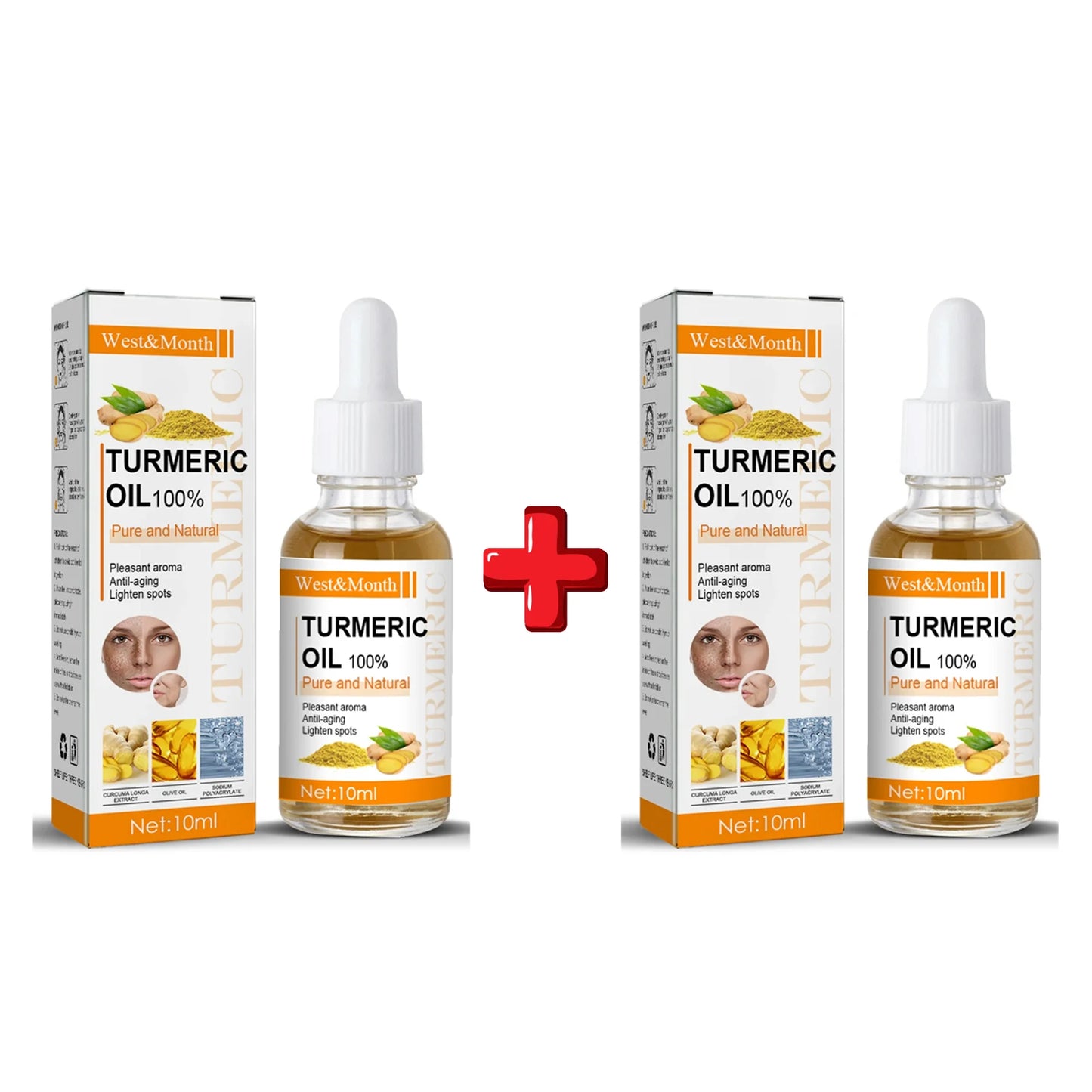 Turmeric Essence Oil Firming Tightening Fade Fine Lines Brighten Skin Tone Remove Melanin Deeply Moisturizing Facial Serum Oil - Merit Sell