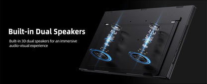 UPERFECT 18.5”100HZ Delta Portable Dual TouchScreen Monitor FHD HDR 360°Rotation Folding Triple Screen Laptop Display Extender - Merit Sell