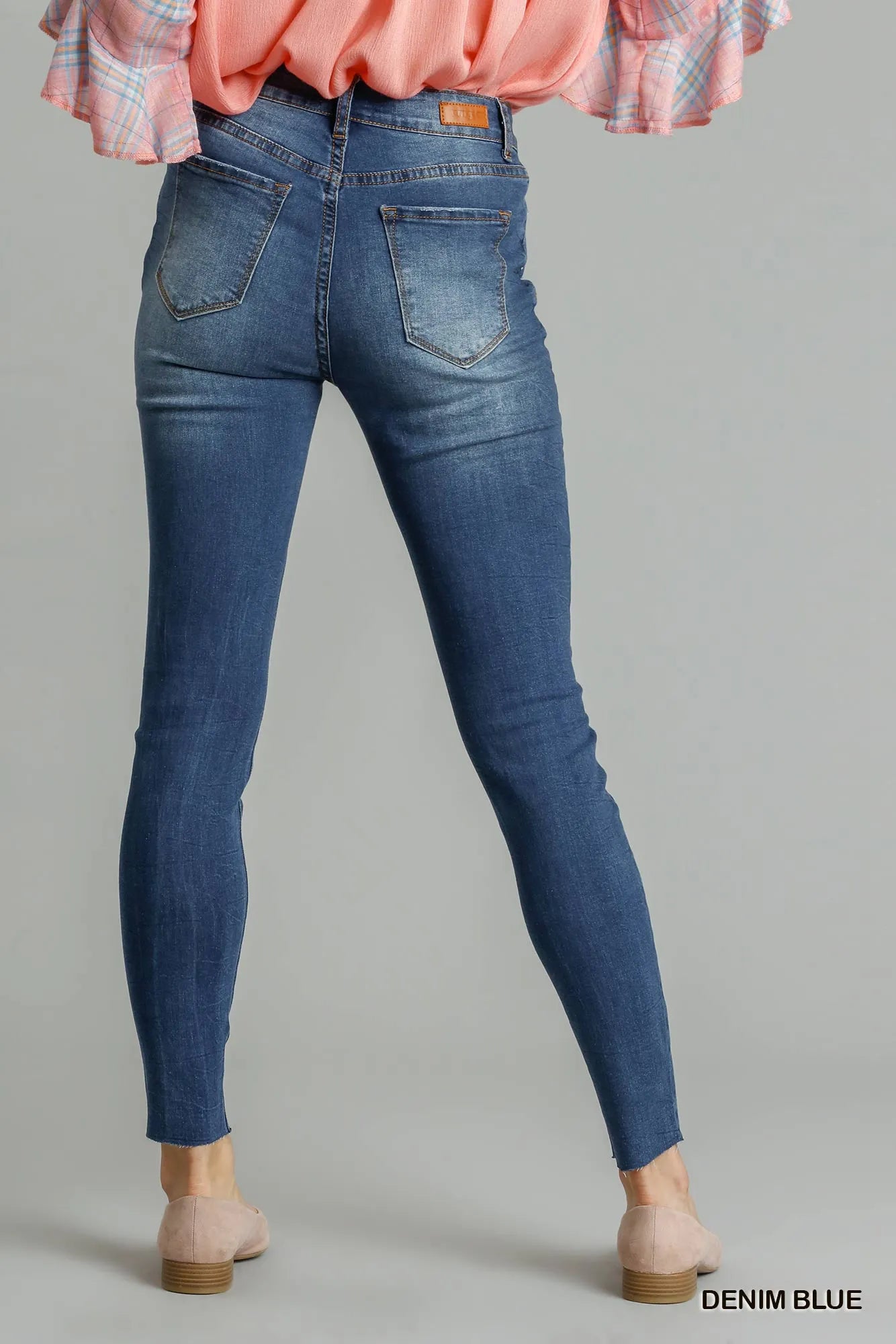 Umgee Distressed Skinny Jeans with Pockets - Merit Sell