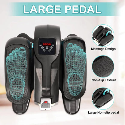 Under Desk Elliptical, Electric Seated Pedal Exerciser, Leg Exerciser with Display Monitor, Remote Control Adjustable Speeds, E - Merit Sell