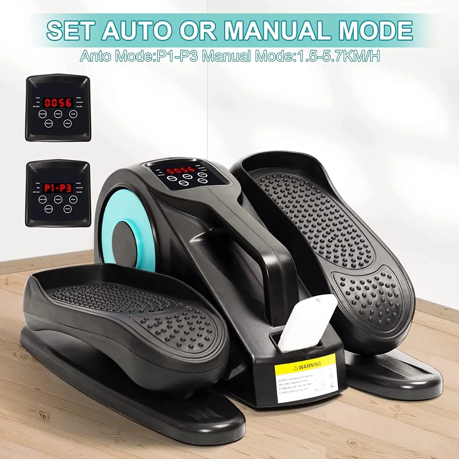 Under Desk Elliptical, Electric Seated Pedal Exerciser, Leg Exerciser with Display Monitor, Remote Control Adjustable Speeds, E - Merit Sell