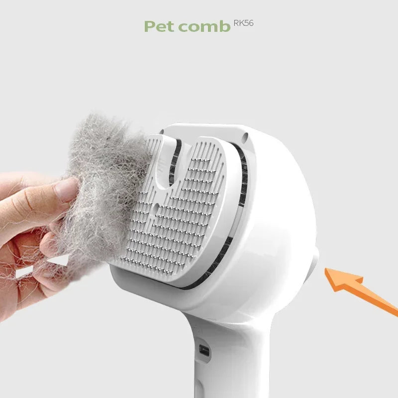 Upgraded Pet Spray Grooming Comb Steamy Floating Hair Removal Cleaning Steam Brush Styling for Dogs Cats Accessories - Merit Sell