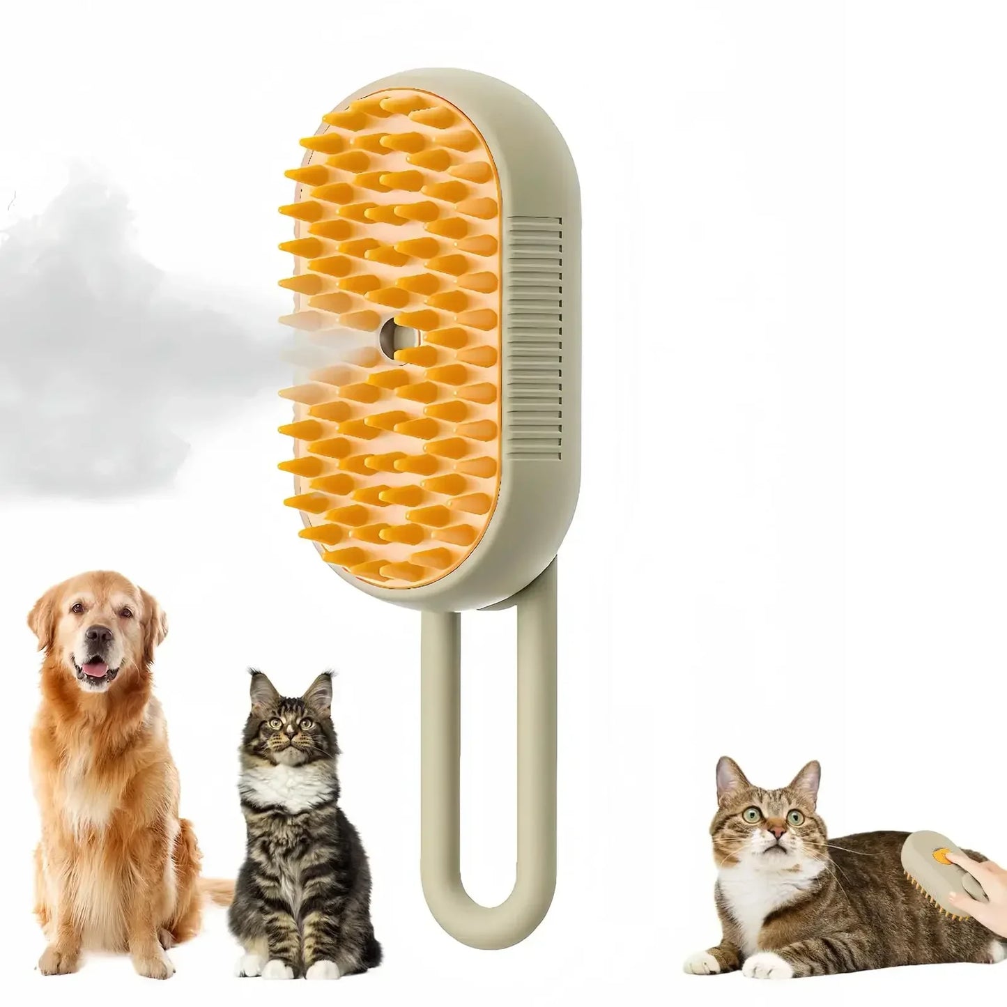 Upgraded Pet Spray Grooming Comb Steamy Floating Hair Removal Cleaning Steam Brush Styling for Dogs Cats Accessories - Merit Sell