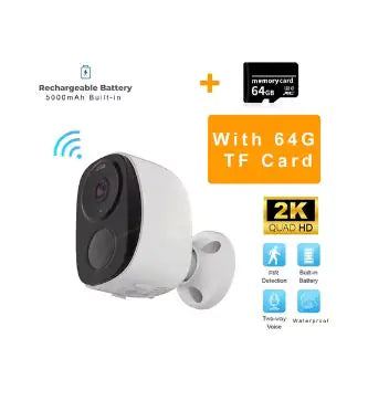 Wireless Outdoor Security Camera (2K 3MP)