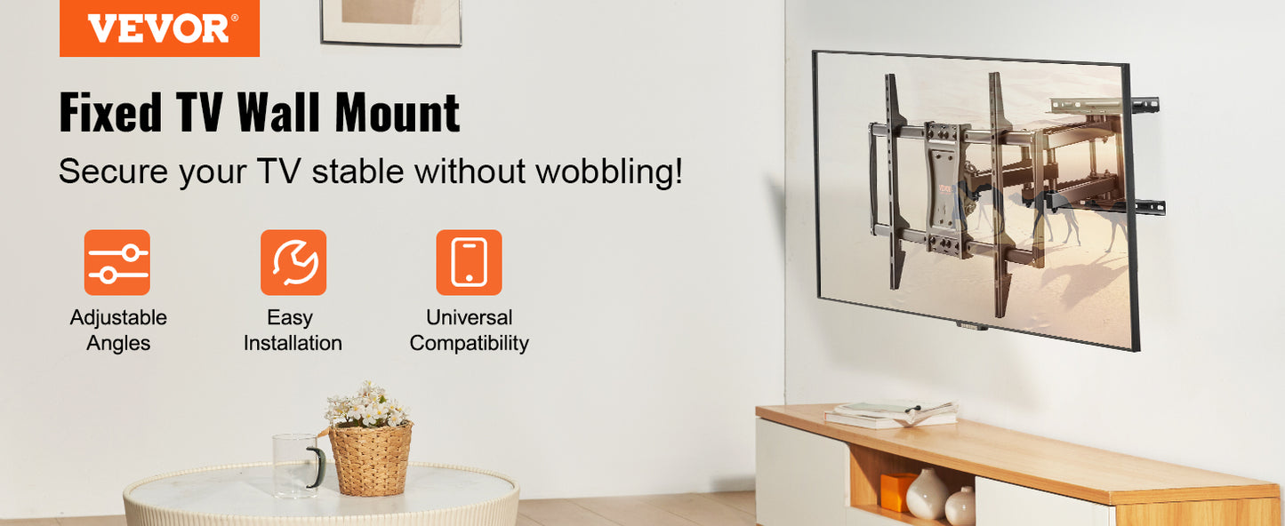 VEVOR Full Motion TV Mount Fit for Most 26-90in TVs Swivel Tilt Horizontal Adjustment TV Wall Mount Bracket W/ Articulating Arms - Merit Sell