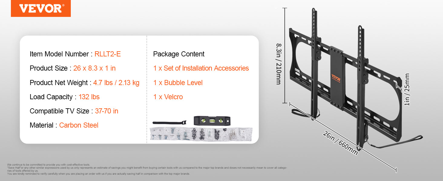 VEVOR Full Motion TV Mount Fit for Most 26-90in TVs Swivel Tilt Horizontal Adjustment TV Wall Mount Bracket W/ Articulating Arms - Merit Sell