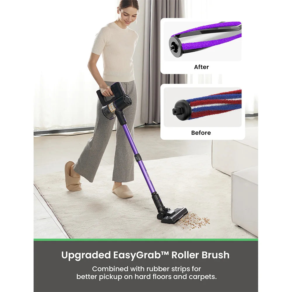 Vactidy V8 Pro Cordless Vacuum Cleaner 25kPa Powerful Suction Cyclonic Filtration System 180° Rotatable Brush Head 35min Runtime - Merit Sell