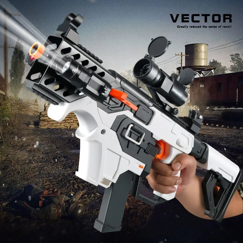 Vector Electric Soft Bullet Toy Gun Automatic Foam Darts Blaster Rifle Airsoft Weapon Machine Guns Toys for Boys Adult Men Gifts - Merit Sell