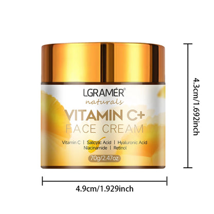 Vitamin C Face Cream Retinol Smooth Wrinkle Moisturizing Firming Hyaluronic Lightening Repairing Smooth Skincare Whitening Cream - Merit Sell