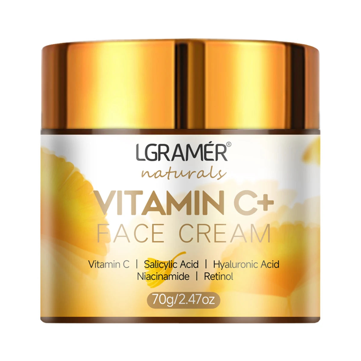 Vitamin C Face Cream Retinol Smooth Wrinkle Moisturizing Firming Hyaluronic Lightening Repairing Smooth Skincare Whitening Cream - Merit Sell