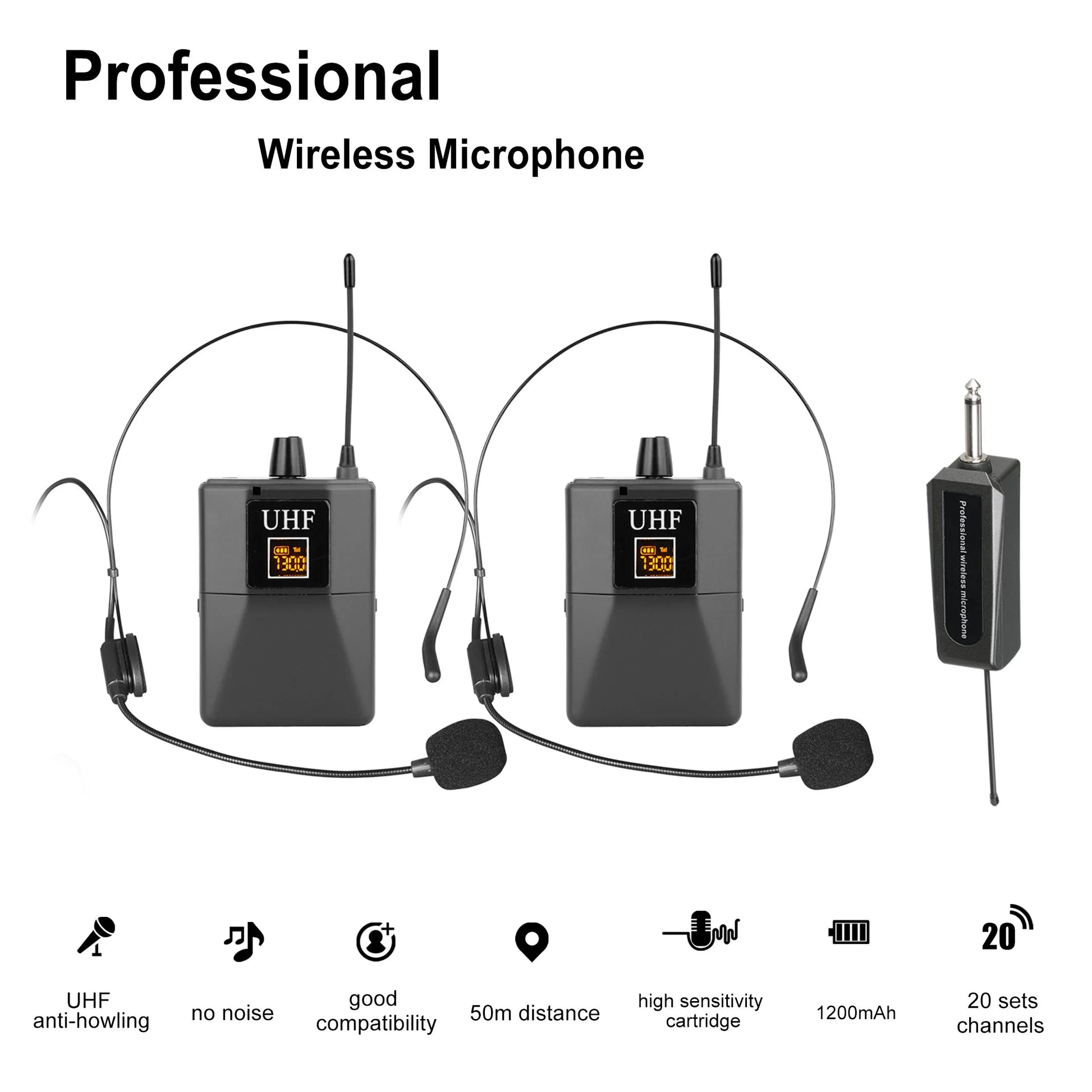 W-15C Professional Single Ear Headset Microphone Wired Gaming Headset Karaoke Wireless Microphone - Merit Sell
