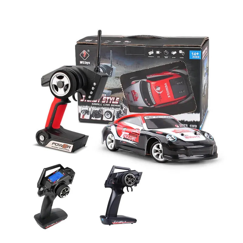 WLtoys K969 1:28 4WD 2.4G Mini RC Racing Car High Speed Off-Road Remote Control Drift Toys Alloy Vehicle for Children Kids Gift - Merit Sell