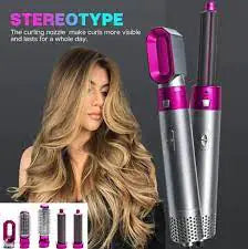 5-in-1 Hair Dryer & Hot Comb Set | Versatile Styling