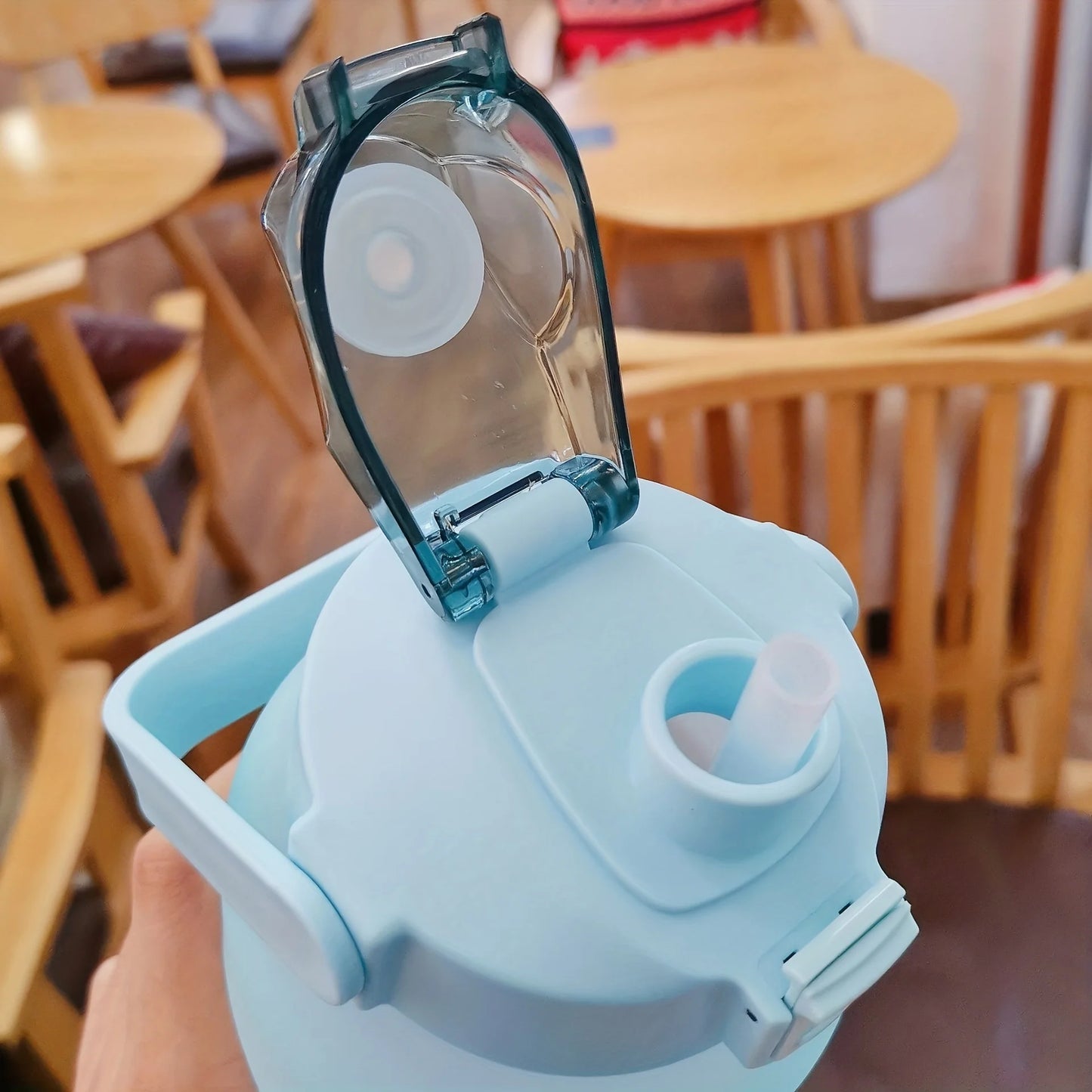 Water Bottle 2 Liter Stay Hydrated Motivated Leakproof Plastic Sport Bottle Reminder Times Sports Outdoor Fitness Office Indoor - Merit Sell