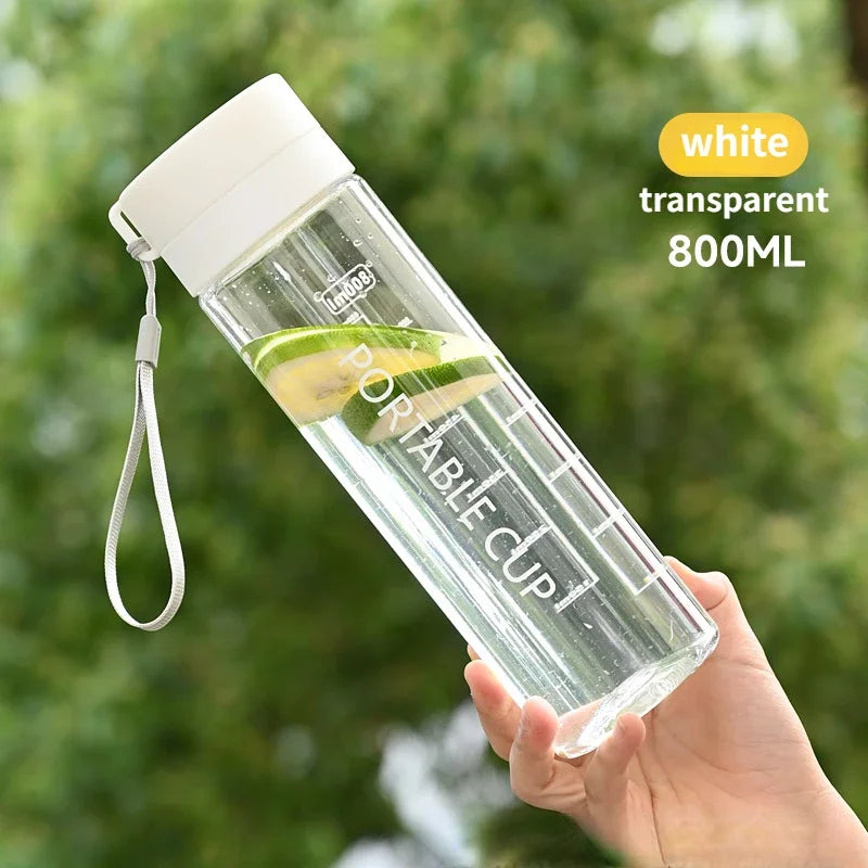 Water Bottle 600/800ml Portable Travel Sport Bottle Equipped with Filter Children's School Anti Drop Water Cup with Lifting Rope - Merit Sell