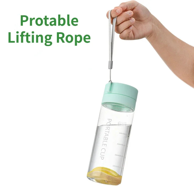 Water Bottle 600/800ml Portable Travel Sport Bottle Equipped with Filter Children's School Anti Drop Water Cup with Lifting Rope - Merit Sell