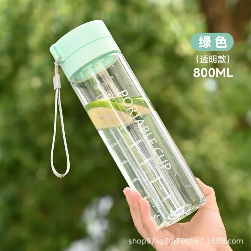 Water Bottle 600/800ml Portable Travel Sport Bottle Equipped with Filter Children's School Anti Drop Water Cup with Lifting Rope - Merit Sell