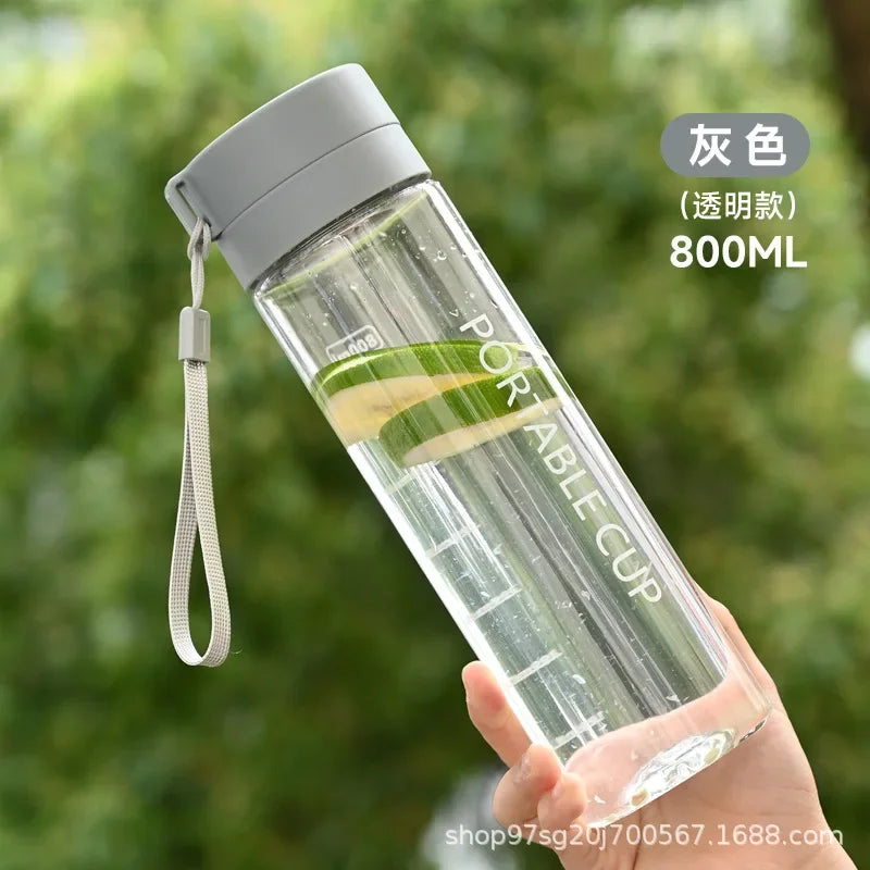 Water Bottle 600/800ml Portable Travel Sport Bottle Equipped with Filter Children's School Anti Drop Water Cup with Lifting Rope - Merit Sell