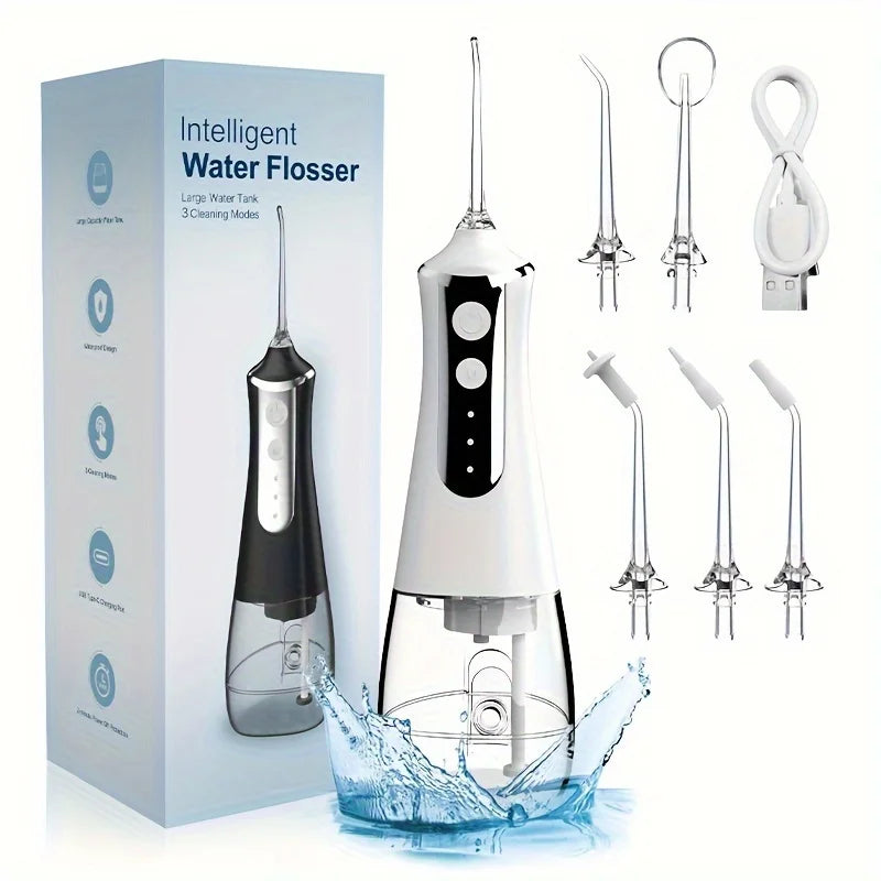 Water Flosser Teeth Picks, Cordless Portable Oral Irrigator, Powerful And Rechargeable Water Flosser For Teeth, Brace Care - Merit Sell