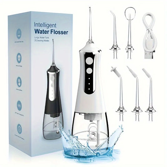 Water Flosser Teeth Picks, Cordless Portable Oral Irrigator, Powerful And Rechargeable Water Flosser For Teeth, Brace Care - Merit Sell
