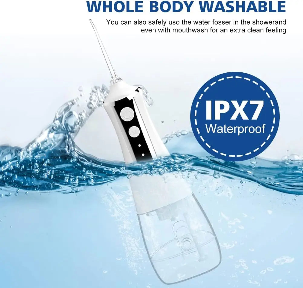 Water Flosser Teeth Picks, Cordless Portable Oral Irrigator, Powerful And Rechargeable Water Flosser For Teeth, Brace Care - Merit Sell