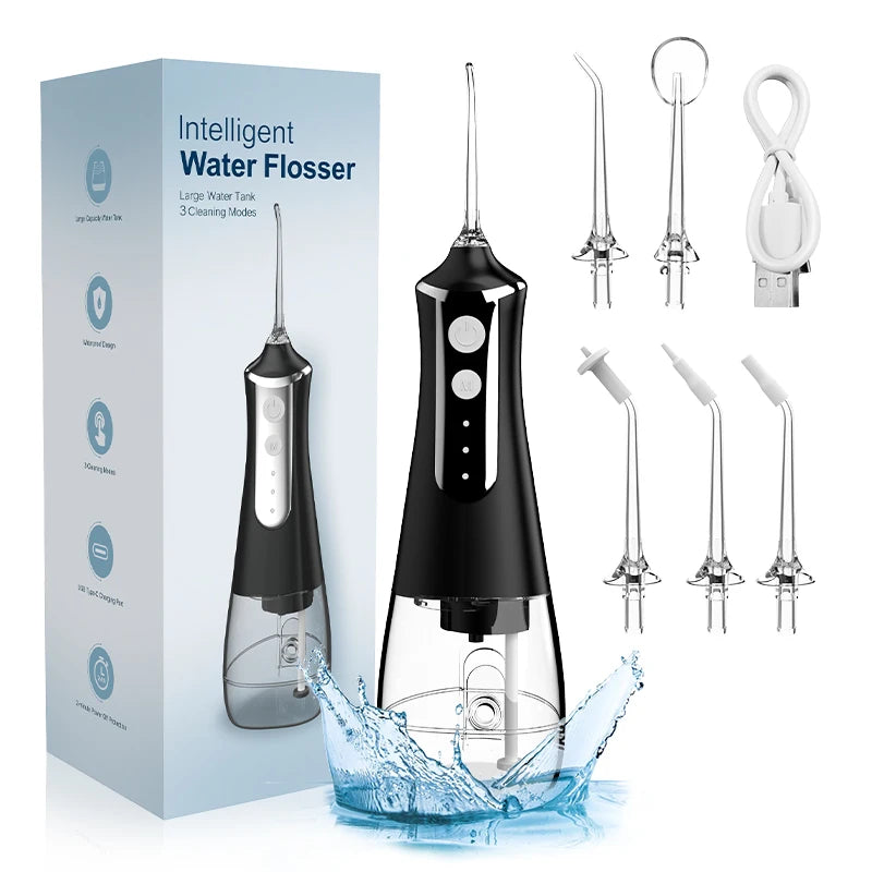 Water Flosser Teeth Picks, Cordless Portable Oral Irrigator, Powerful And Rechargeable Water Flosser For Teeth, Brace Care - Merit Sell