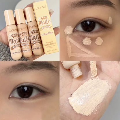 Waterproof Matte Liquid Concealer Cream Makeup Moisturizing Cover Acne Dark Circles Foundation Modify Face Contouring Cosmetics - Merit Sell