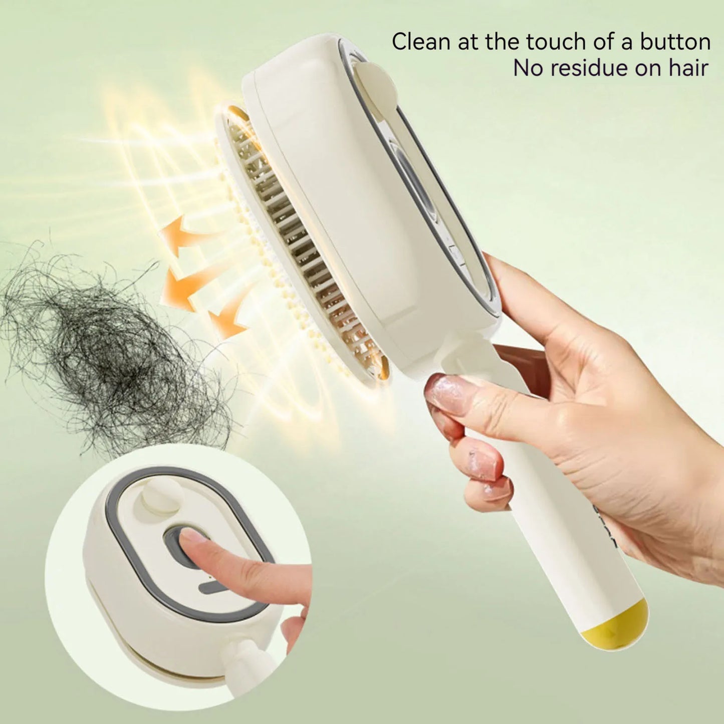 Wet Electrics Hairbrush with Water Spray Rechargeable Steams Hair Straightener USB-C Charging Anti-Static Red Light Hair Brush - Merit Sell