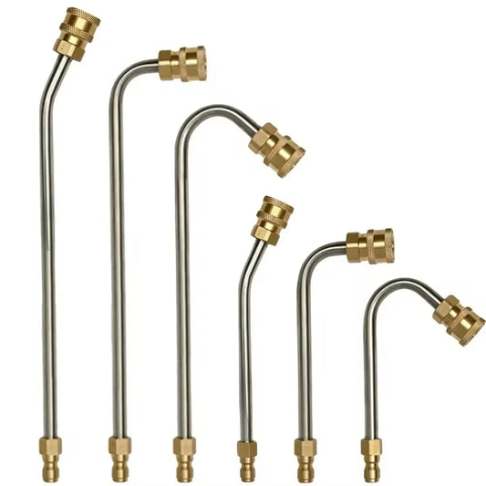 Wholesale of high-pressure car wash water gun elbows by manufacturers, 1/4 quick connect right angle, 90 degree extension rod, c - Merit Sell