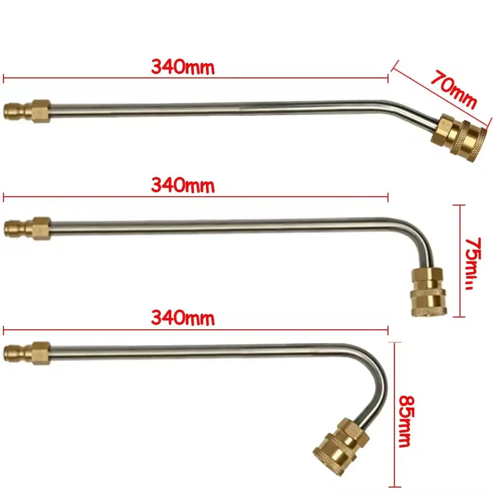 Wholesale of high-pressure car wash water gun elbows by manufacturers, 1/4 quick connect right angle, 90 degree extension rod, c - Merit Sell