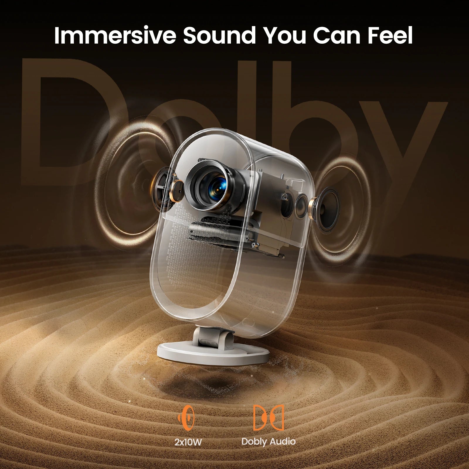 Wimius 1080P Projector 4K Home Theater 1000ANSI Dolby Audio with WiFi6 20W Speakers Movie Proyector Portable Outdoor Projectors - Merit Sell