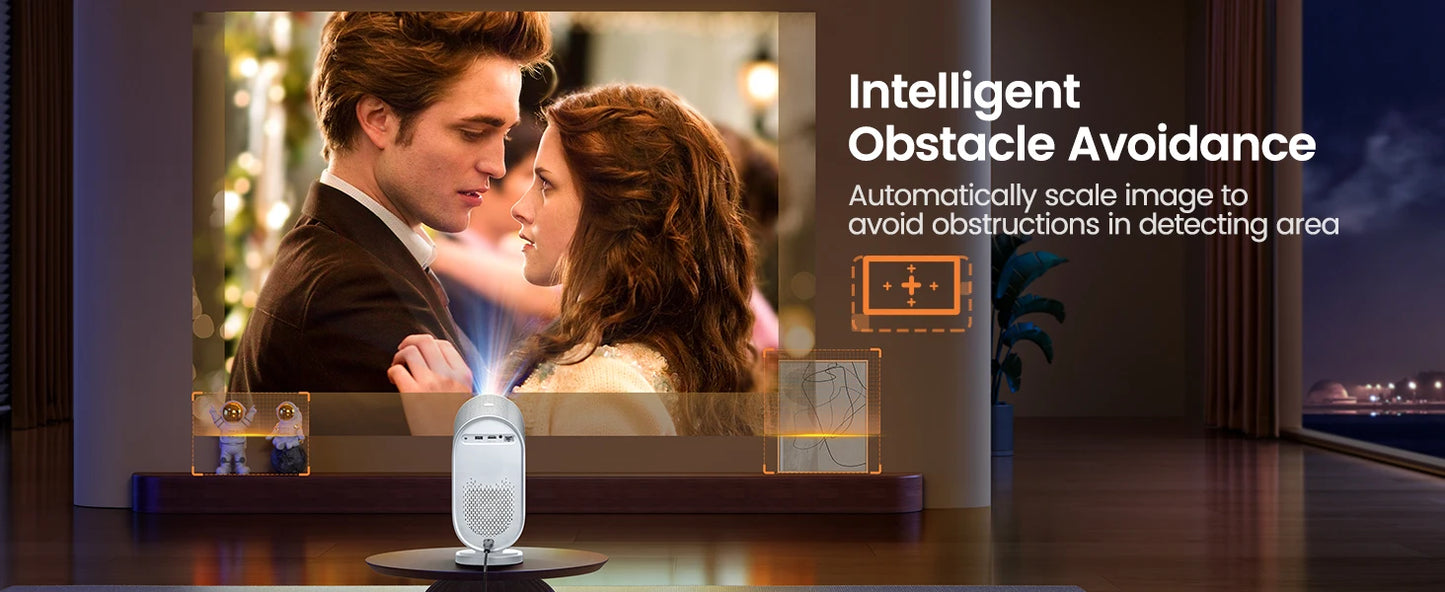 Wimius 1080P Projector 4K Home Theater 1000ANSI Dolby Audio with WiFi6 20W Speakers Movie Proyector Portable Outdoor Projectors - Merit Sell