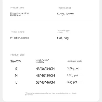 Winter Foldable Pet House Suitable for Puppies Kittens Puppies Cave Nests Portable Washable Dog Shelters Cat Nests Pet Supplies - Merit Sell