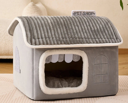 Winter Foldable Pet House Suitable for Puppies Kittens Puppies Cave Nests Portable Washable Dog Shelters Cat Nests Pet Supplies - Merit Sell