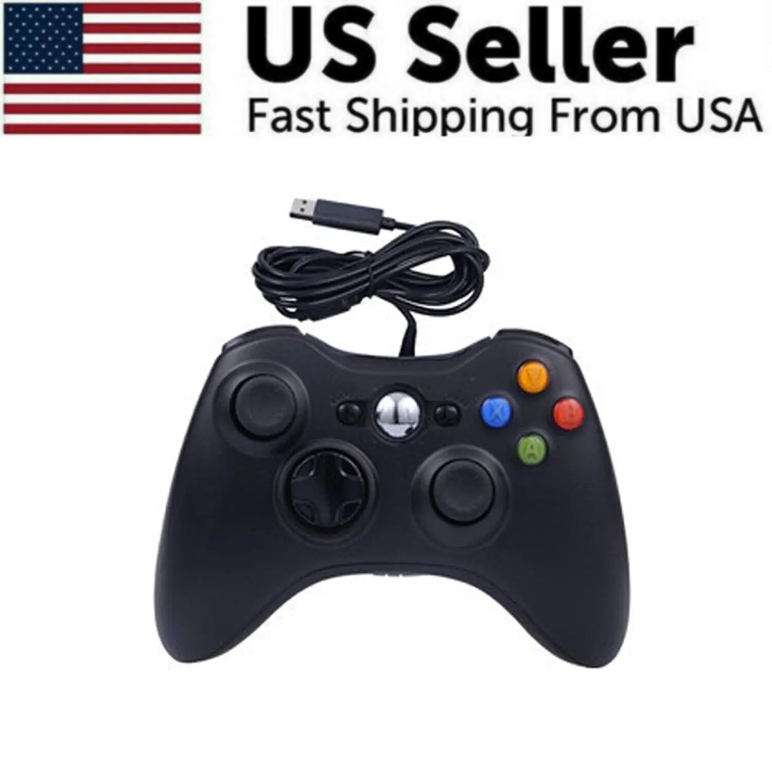 Wired Controller USB For PC Compatible With Xbox 360 / Windows 7 8 10 11 Gamepad - Merit Sell