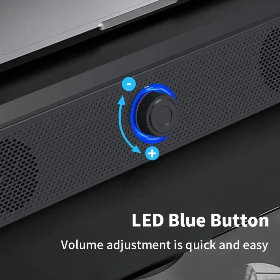 Wireless Bluetooth and PC Soundbar Wired Speaker USB Powered Soundbar for TV Pc Laptop Gaming Home Theater Surround Audio System - Merit Sell