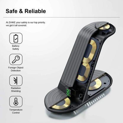 Wireless Charger, ZHIKE 4 in 1 20W Wireless Charging Station Compatible with Galaxy Phone/Watch/Buds. - Merit Sell