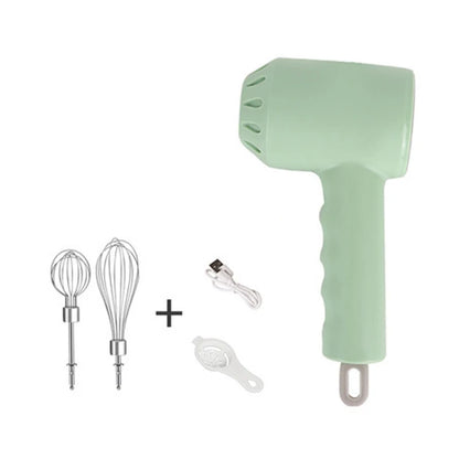 Wireless Portable Electric Food Mixer Hand Blender 3 Speeds High Power Dough Blender Egg Beater Baking Hand Mixer Kitchen Tools - Merit Sell