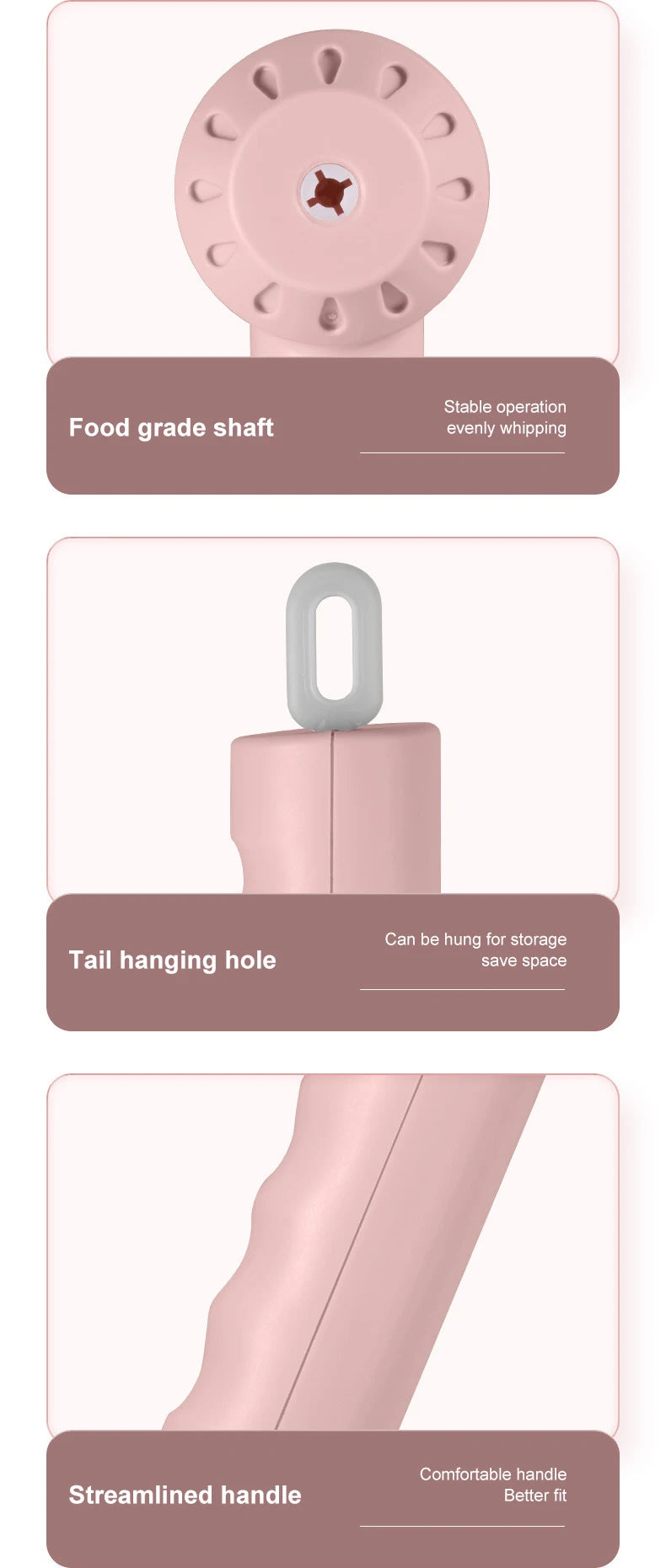 Wireless Portable Electric Food Mixer Hand Blender 3 Speeds High Power Dough Blender Egg Beater Baking Hand Mixer Kitchen Tools - Merit Sell