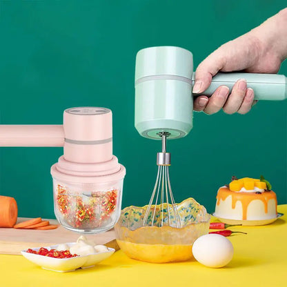 Wireless Portable Electric Food Mixer Hand Blender 3 Speeds High Power Dough Blender Egg Beater Baking Hand Mixer Kitchen Tools - Merit Sell