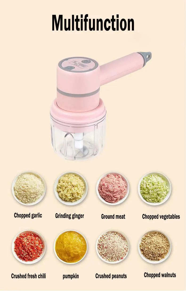 Wireless Portable Electric Food Mixer Hand Blender 3 Speeds High Power Dough Blender Egg Beater Baking Hand Mixer Kitchen Tools - Merit Sell
