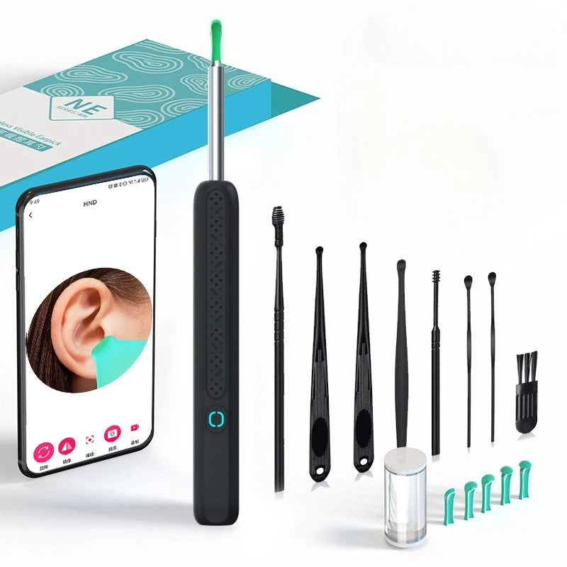 Wireless WiFi Ear Pick Otoscope Camera Borescope Luminous Ear Wax Cleaning Teeth Oral Inspection Health Care Ear Cleaner Tool - Merit Sell