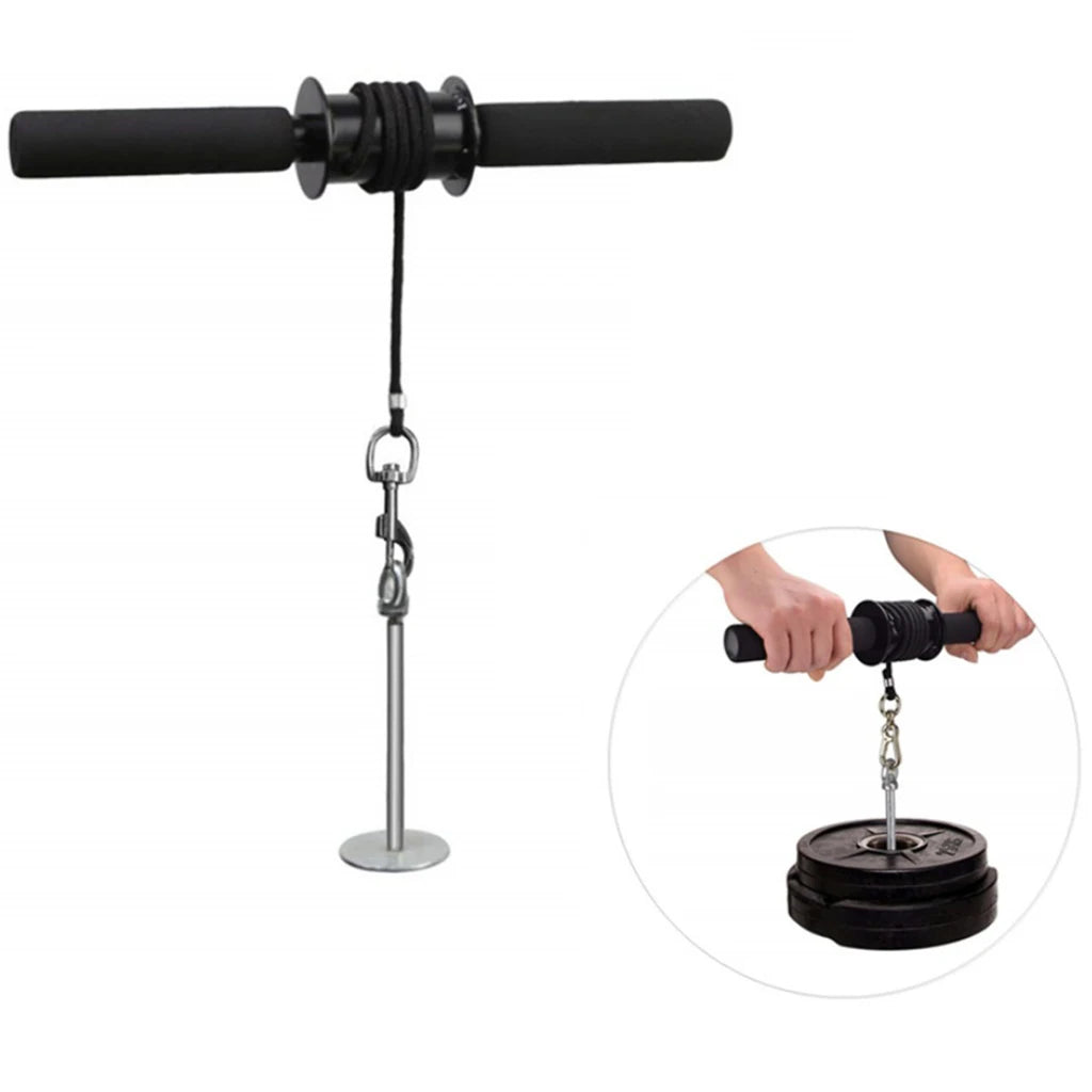 Wrist Roller Gym Forearm Exerciser Arm Equipment Biceps Trainer Shaper Home Gym Fitness Workout Equipment Strengthener - Merit Sell