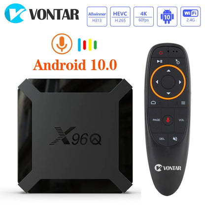 X96Q TV Box Android 10 2GB 16GB Allwinner H313 Quad Core 4K 60fps 2.4G Wifi Youtube X96 Android TVBOX Set Top Box 1GB 8GB - Merit Sell