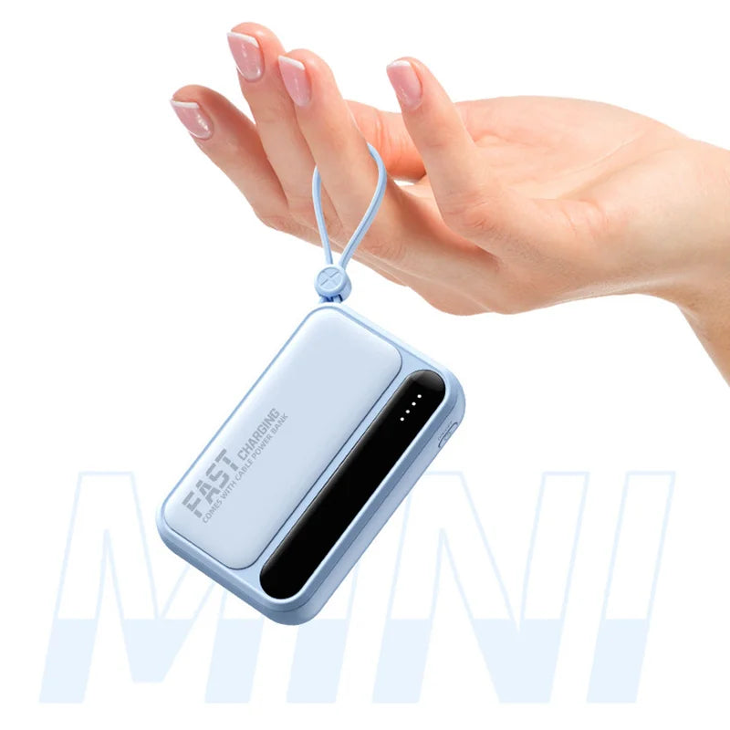 Xiaomi 100000mAh Large Capacity Power Bank Portable fast charging power bank with built-in 4 Cables Battery For IPhone Samsung - Merit Sell