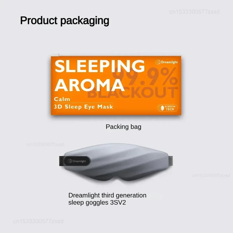 Xiaomi Dreamlight 3s Eye Mask Sleep 3D Stereoscopic Sleep Aid for Men Women Adult Portable For Sleeping Block Out Light Blindfol - Merit Sell