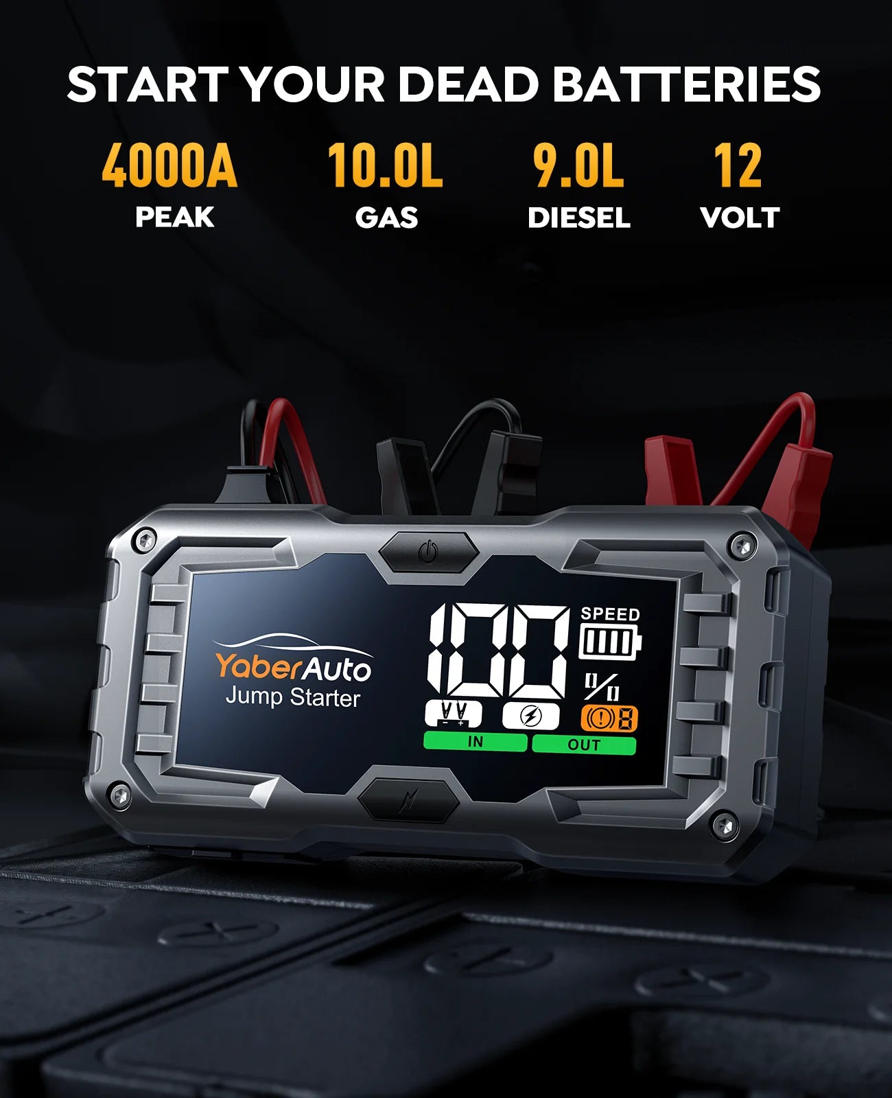 Yaber 4000A Car Jump Starter Power Bank Portable Car Battery Emergency Boosters Starting Device Car Starter 2025 - Merit Sell