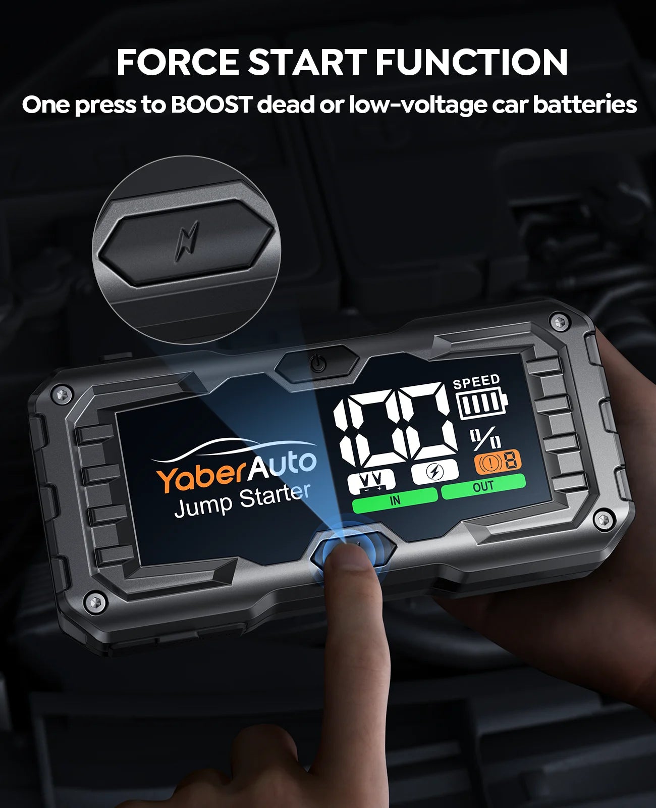 Yaber 4000A Car Jump Starter Power Bank Portable Car Battery Emergency Boosters Starting Device Car Starter 2025 - Merit Sell