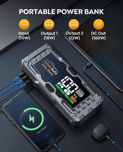 Yaber 4000A Car Jump Starter Power Bank Portable Car Battery Emergency Boosters Starting Device Car Starter 2025 - Merit Sell